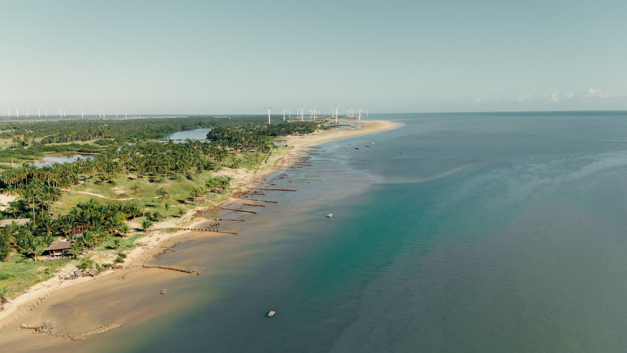 Banco de areia na Ilha do Guajiru